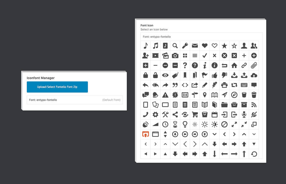feature iconfonts - Features